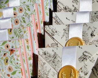 6pk Small Envelope + Enclosure Card Stationery Set, 3 in x 4in // Gift Card Holder • Thank You Card • Lunch Box Note