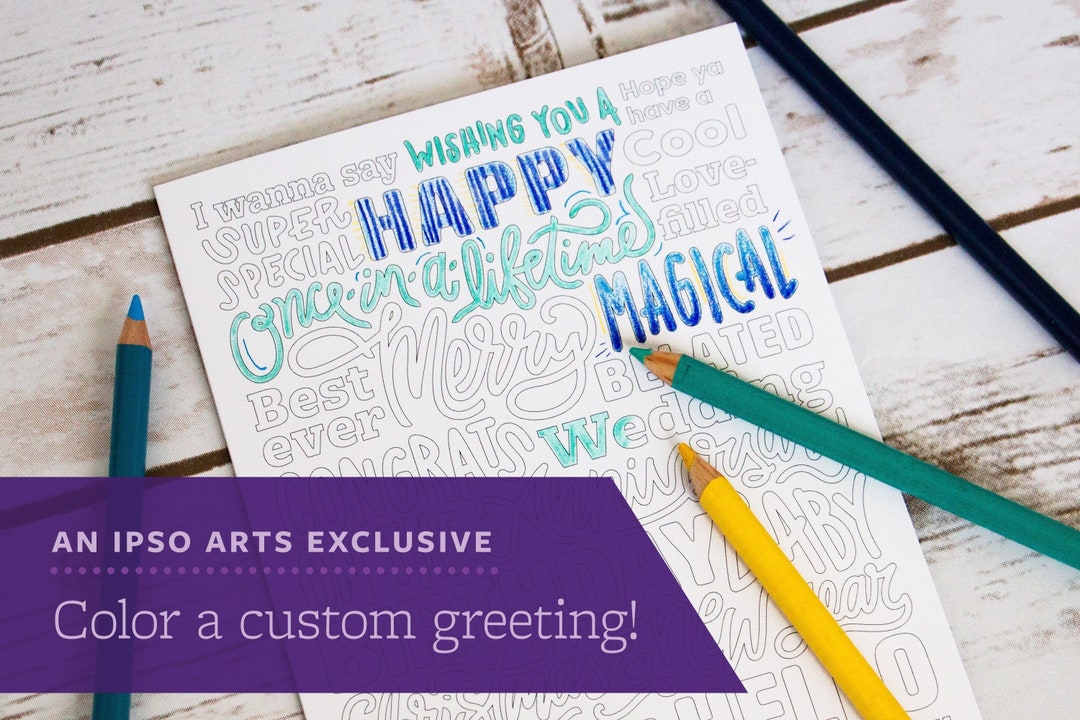 Set of Unique, Customizable Greeting Cards • Blank Inside • All ...
