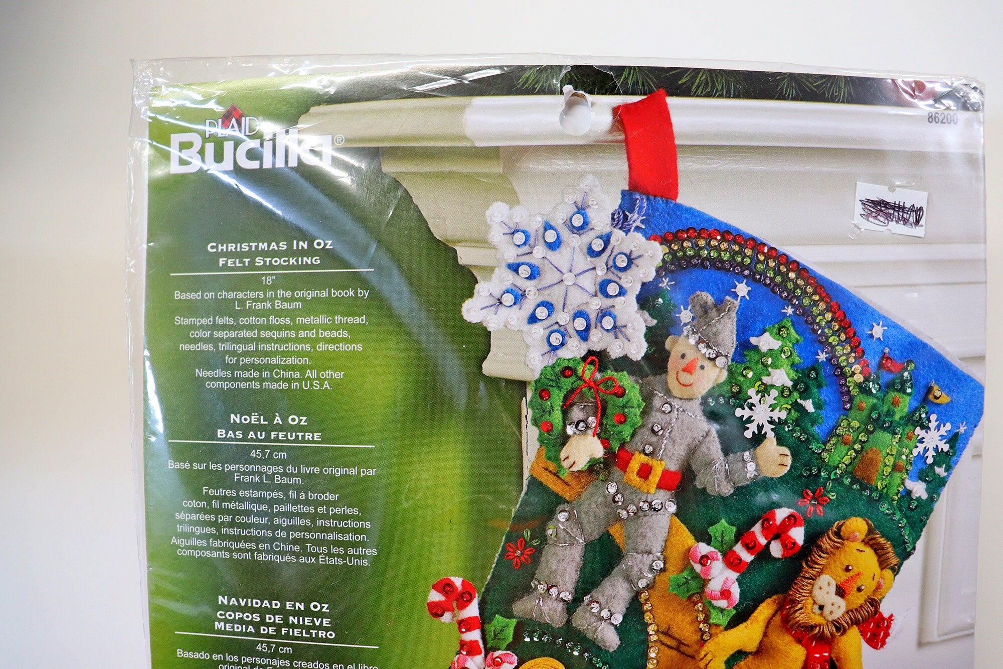 NEW Bucilla 2010 18 3D Felt Christmas In Oz Stocking Kit 86200