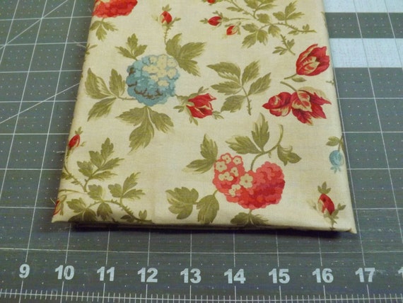 1/2 Yd. Moda Double Chocolat Quilt Fabric. Beige Floral Fabric. Fabric  Destash. Fabric Clearance. Rag Quilting. Quilt Fabric Destash. 