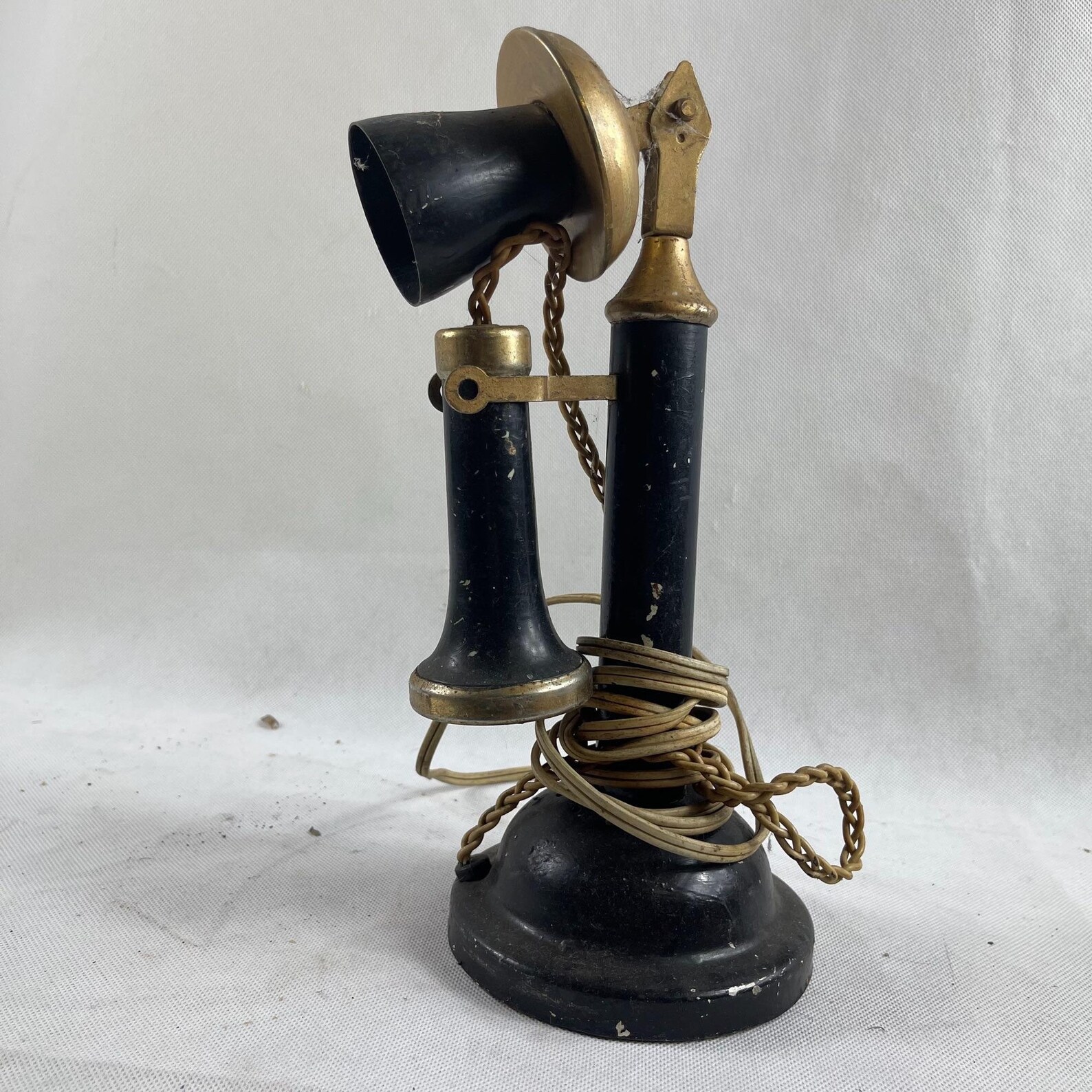 Vintage Candlestick Phone Lamp Etsy