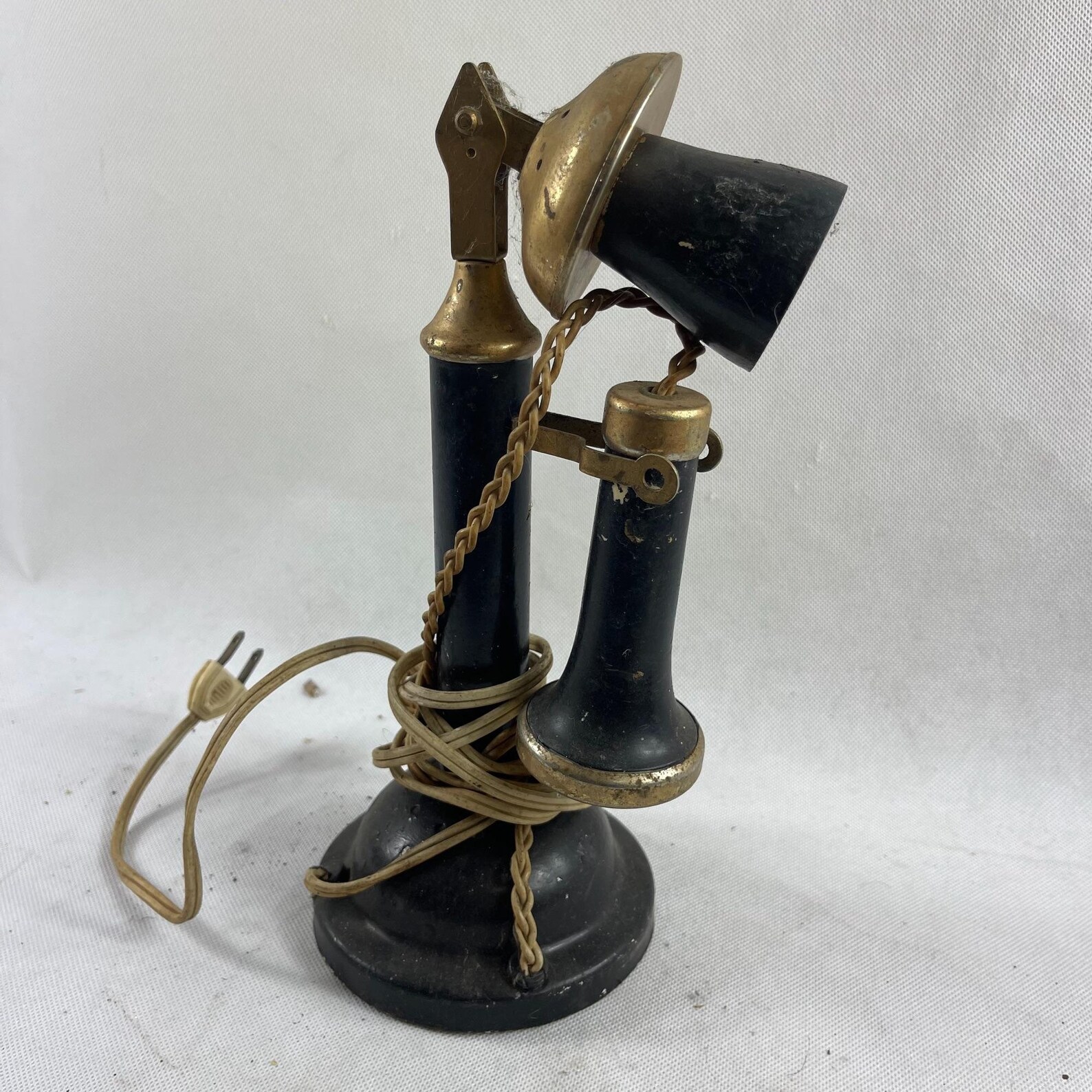 Vintage Candlestick Phone Lamp Etsy