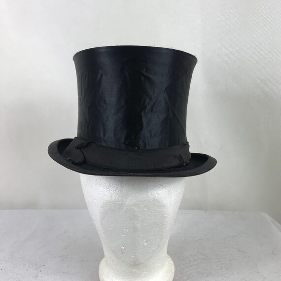 1900 Silk Collapsible Opera Top Hat 