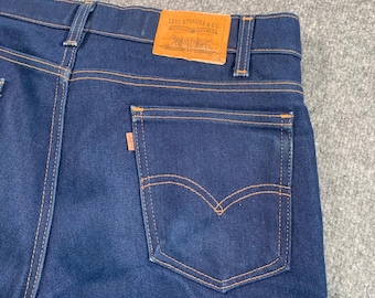 Jeansy męskie Vintage Levis 517 Orange Tab 36x30 Dark Wash Bootcut Made in USA