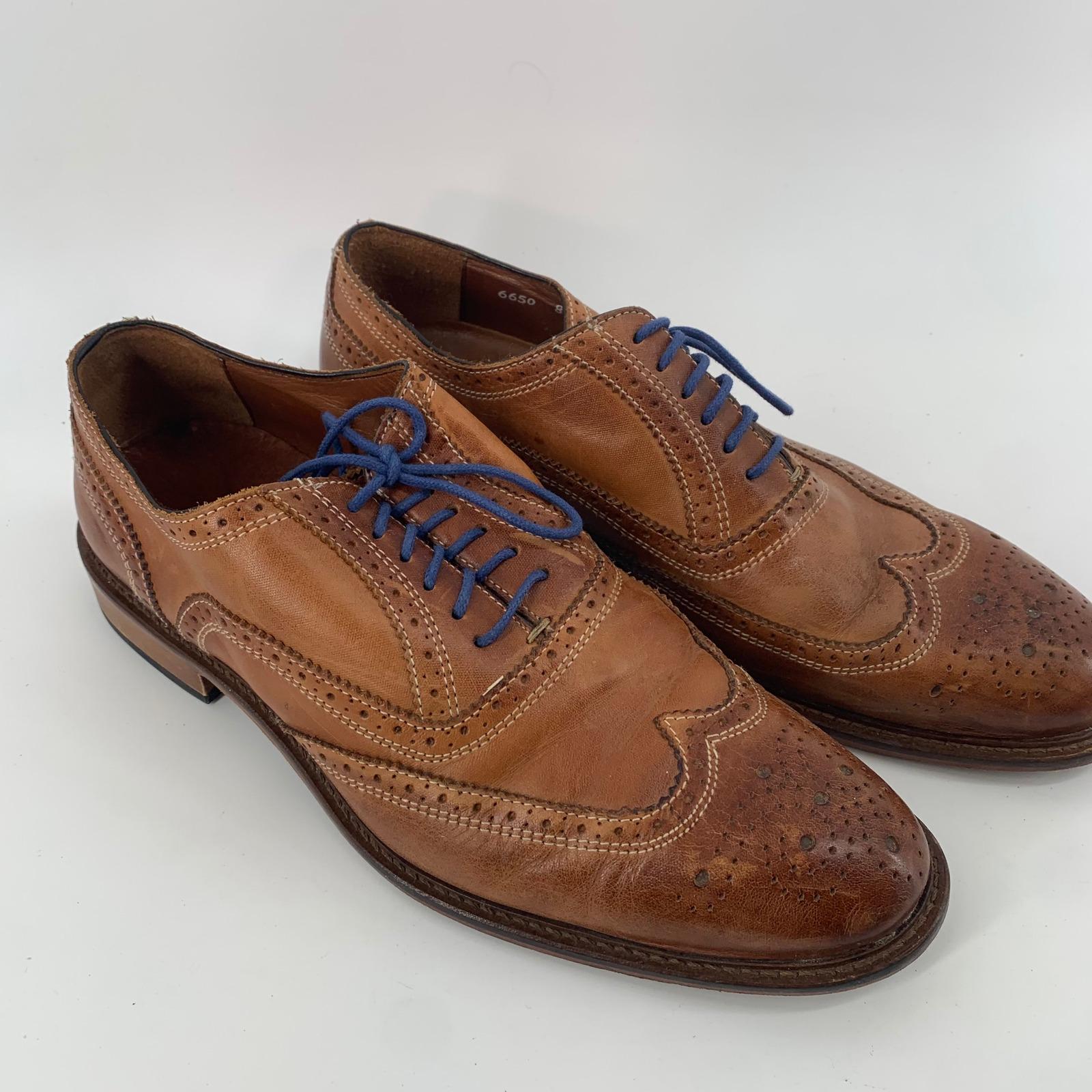 Mercanti Fiorentini Shoes Mens Sz 9 M Brown Oxford Made in Italy Leather 6650 mercanti fiorentini products for sale | eBay main image 3