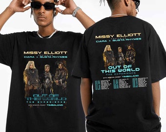 Missy Elliott - Out of This World 2024 Tour Shirt, Missy Elliott Fan Shirt, Missy Elliott Rap Tour 2024 Tee, Out of This World 2024 Concert