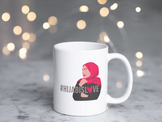 Hijab Gift, Hijab Mug, Hijab Ban, Headscarf, Muslim Gifts, Muslim Mugs, Islamic Quotes, Chai Mug, Islamic Gifts, New Muslim Gifts, HijabLove