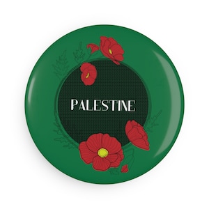 Palestine Button Magnet, I Stand with Palestine Accessories, Palestine Pin, Palestine magnet, free palestine buttons, Free Palestine Gifts