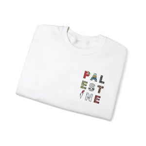 Palästina Unisex Crewneck, Free Gaza Sweatshirt, Solidarity Sweatshirt, Freiheit Sweatshirt, Frieden Crewneck, Liberty Shirt, Palästina Karte