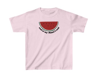 Kids Palestine top, kids Palestine shirt, Ramadan tshirt, Eid kids gifts, ramadan kids gifts, new muslim gifts, soul of my soul, watermelons