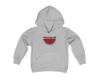 Youth Palestine Hoodies,Kids Unisex Sweatshirt,Childrens Hoodies, Young activist, gaza sweatshirt,watermelons,soul of my soul,end occupation