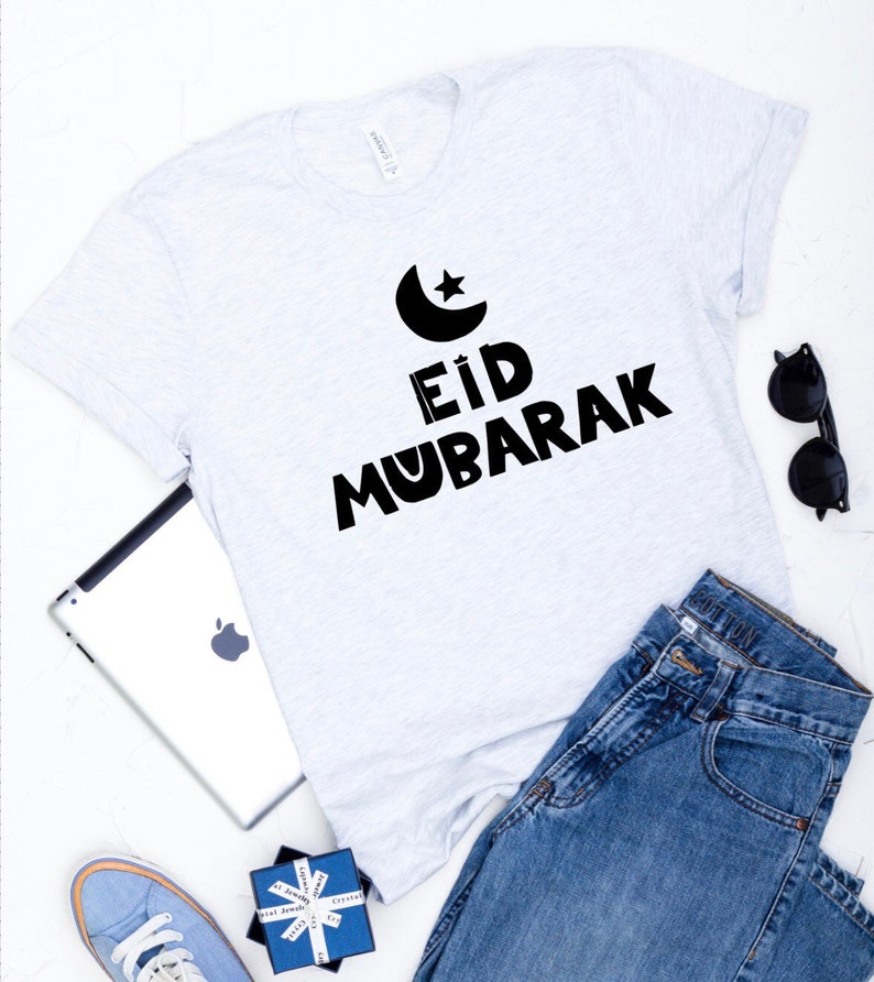 Eid Mubarak, Eid Gifts, Ramadan Shirts, Mens T Shirts, Muslim Tees, Graphic Tee, Shirts With Sayings, Unisex T-Shirts, Islamic Shirts image 1