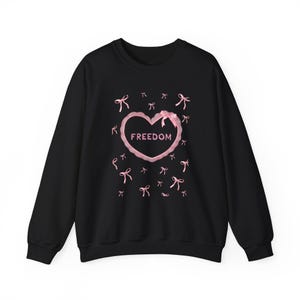 Coquette Palästina Unisex Rundhalsausschnitt, Free Gaza Sweatshirt, Solidarity Sweatshirt, Freiheit Sweatshirt, Peace Crewneck, Freiheit, palästinensische Karte