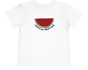 Soul of my Nani's Soul, Freedom Tee, Palestine youth shirt, Gaza toddler tee, Toddler Short Sleeve Tee