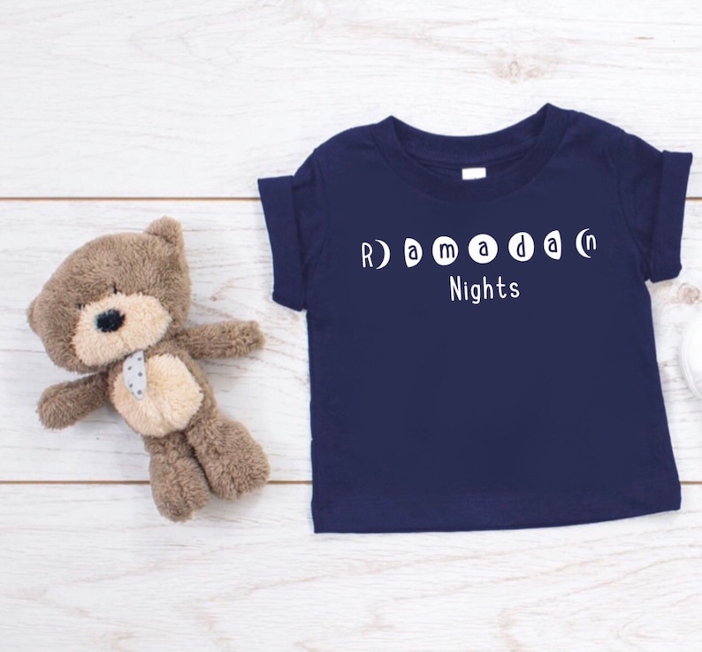 Unisex kids, kids graphic tees, Islamic kids gifts, Ramadan t-shirt, Eid t-shirt, Ramadan Mubarak, Ramadan Gifts, Eid mubarak, Moonphase Tee image 1