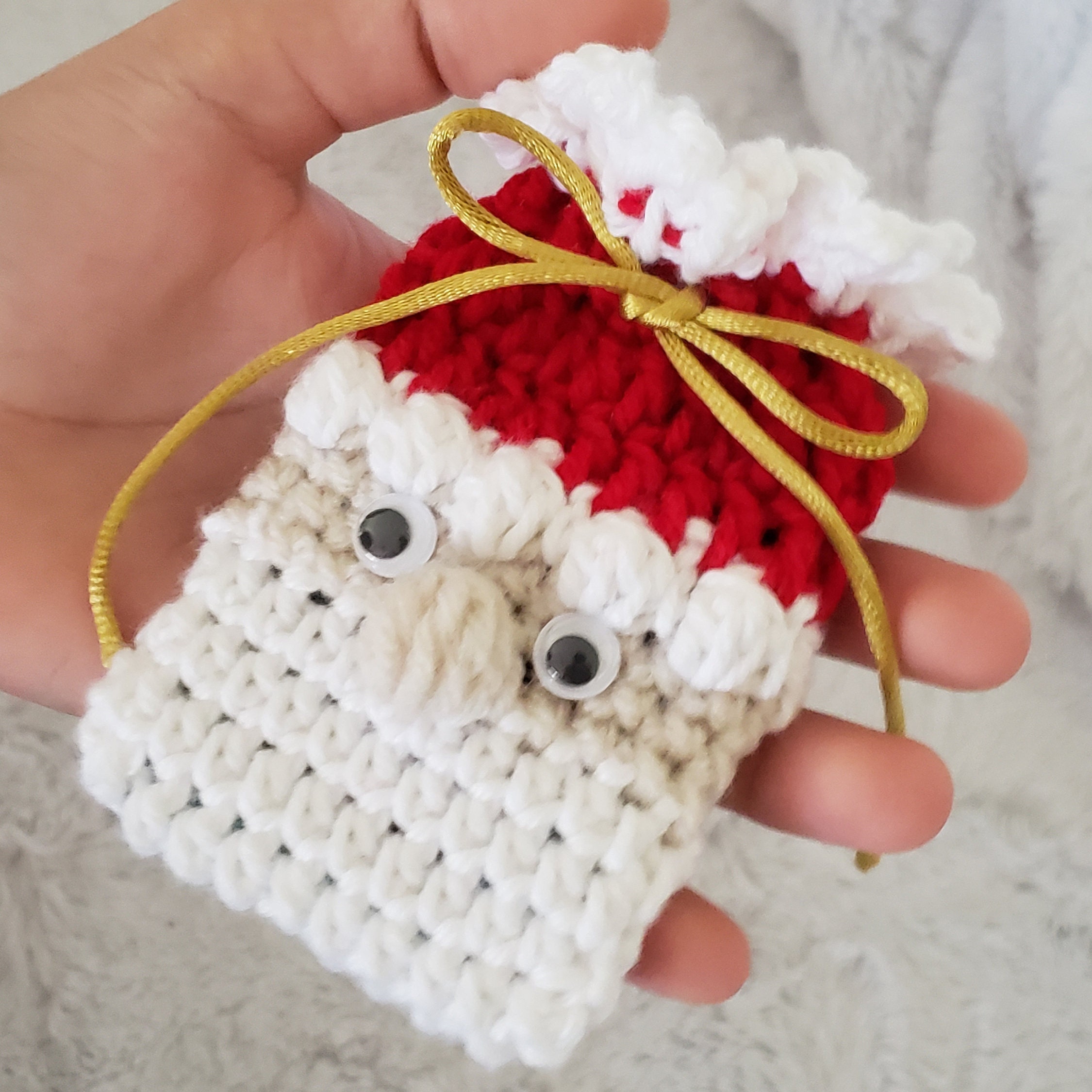 Santa Crochet Gift Card Holder Crochet Gift Card Holder - Etsy