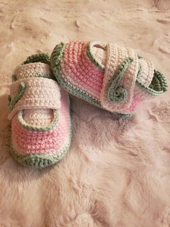 Chaussons crochet Nike - Fait main