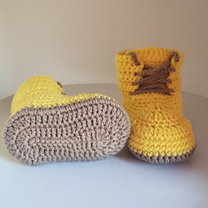 Bottes De Travail Pour Bebe Bottines De Travail Au Crochet Etsy France