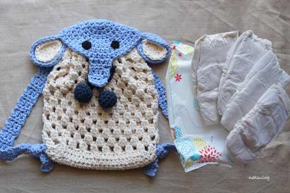 Crochet diaper bag pattern sale