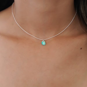 Opal Necklace, Silver Necklace, Gold necklace, blue opal necklace, silver opal necklace, blue opal jewelry gold opal necklace