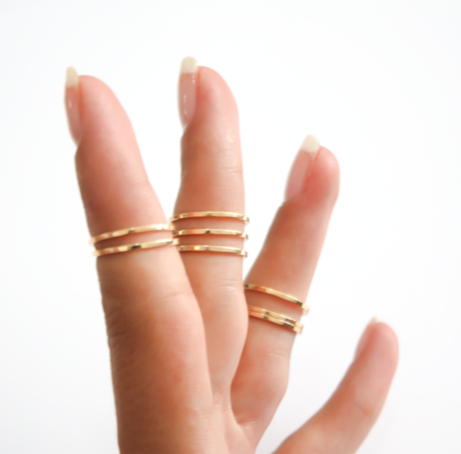 14k gold above the knuckle rings