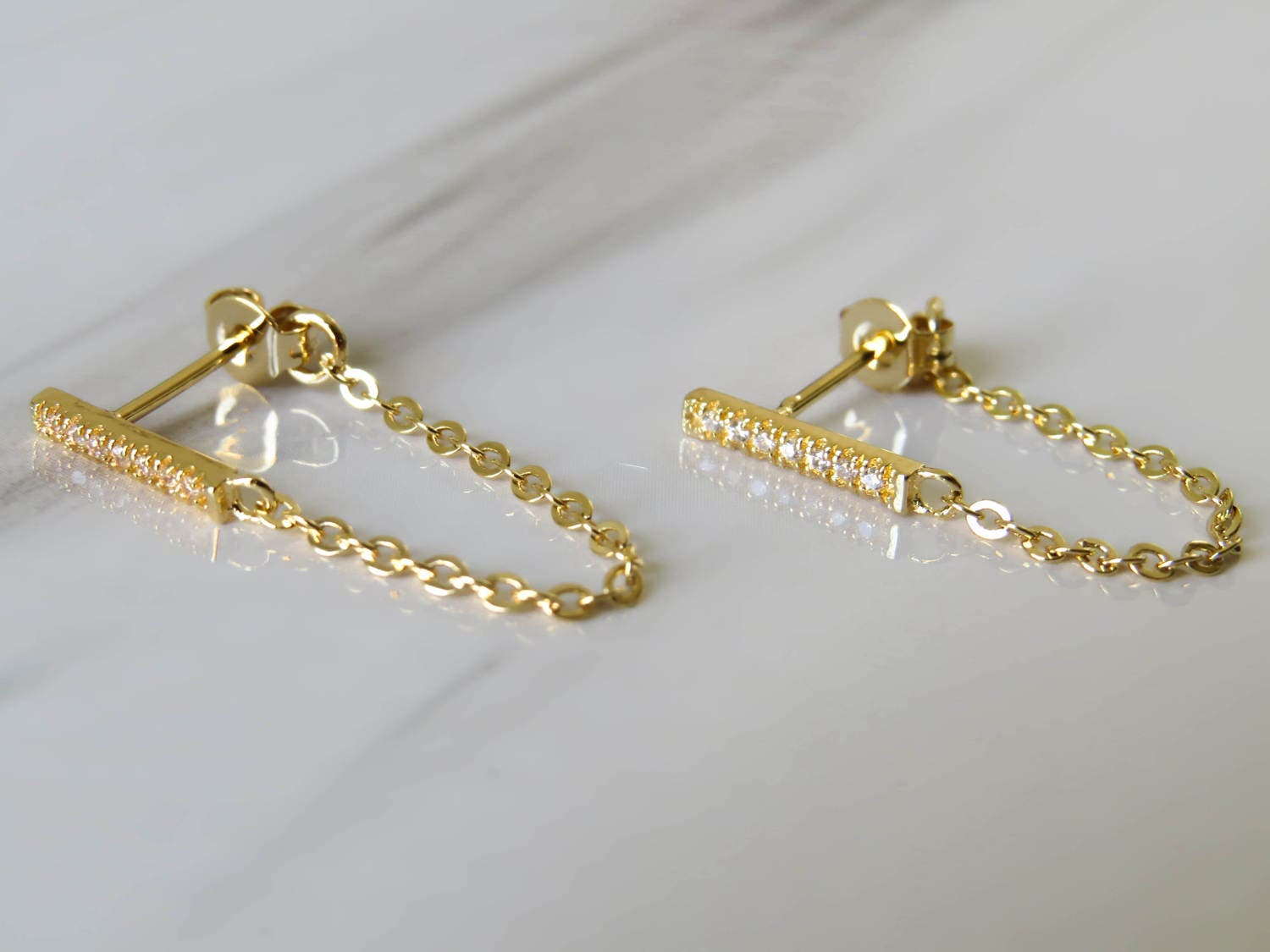 little bar earrings