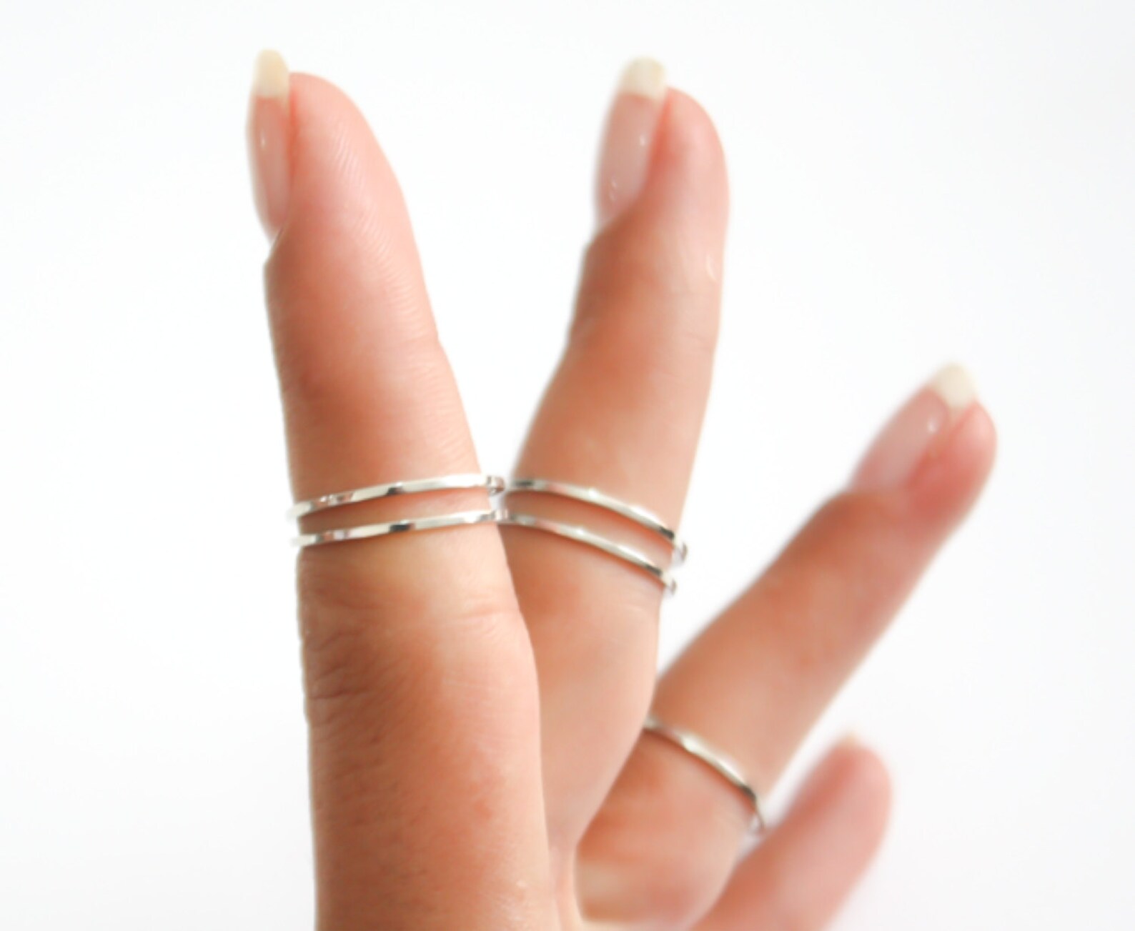 Gold Stacking Rings Mix Above the Knuckle Rings Gold Midi Etsy
