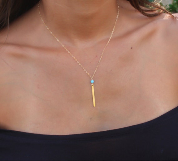 Opal Necklace Blue Opal Jewelry Opal 