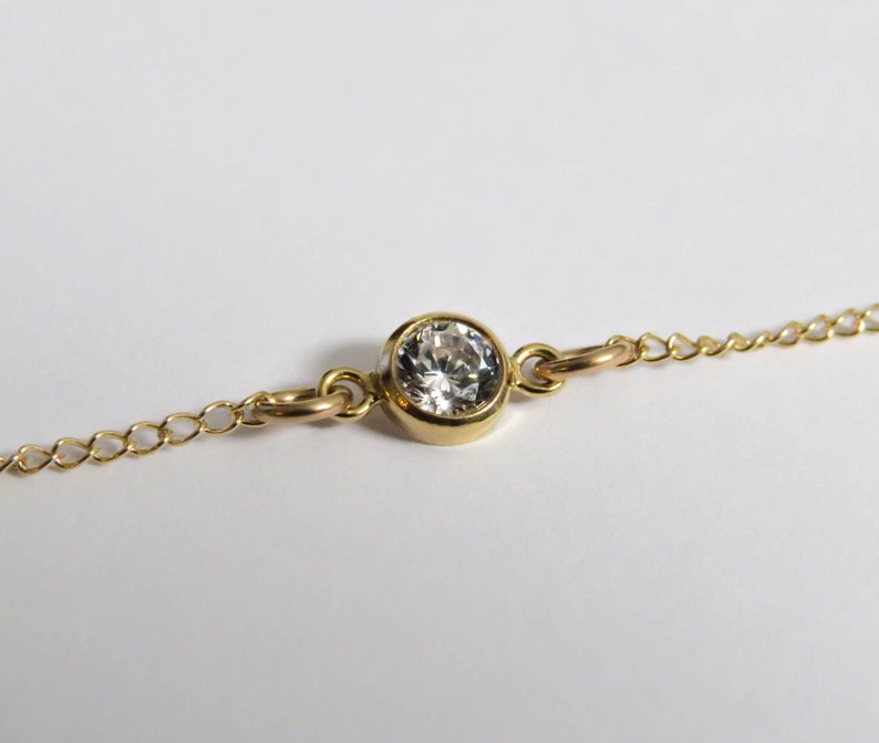 ESME HEART SOLITAIRE NKLC GOLD CZ main image 1