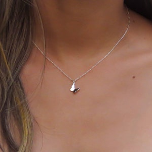 Schmetterling Halskette, Sterling Silber Schmetterling Halskette, Silber Halskette, Schmetterling Schmuck, zarte Schmuck, minimale Halskette, Kinder Schmuck