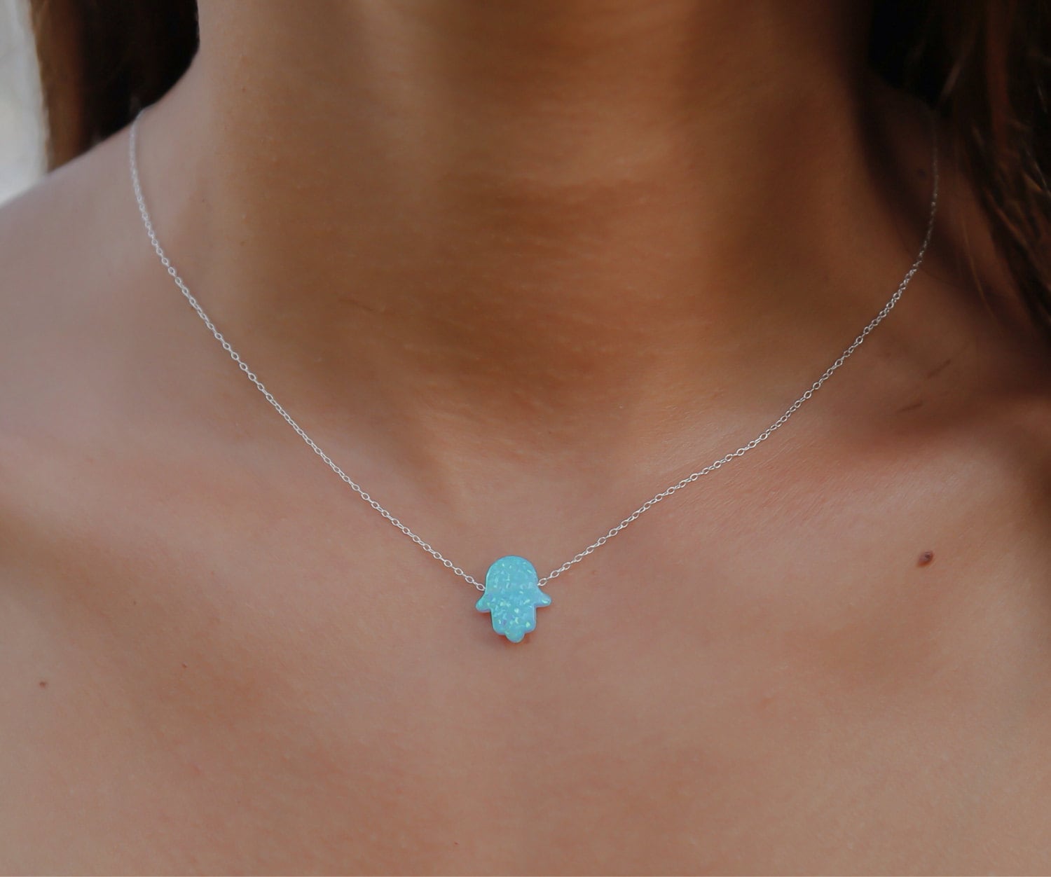 Opal hamsa deals necklace australia