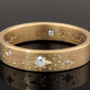 Hand engraving inscription inside the ring