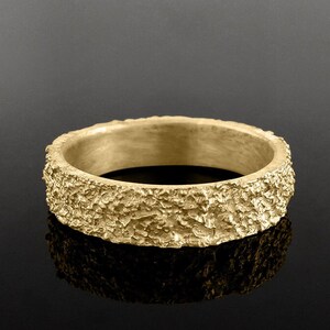 Textured wedding band, Wedding band men, Marriage ring, Wide wedding band, 14k Band, 18k Band, Rustic Wedding Band, Solid Gold Wedding Ring
