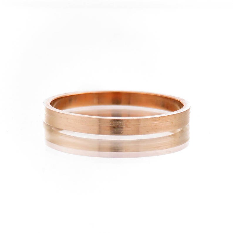 Wedding Ring Rose Gold Wedding Band Men s Wedding Band Etsy