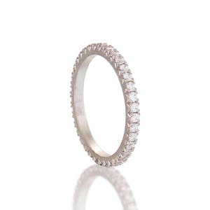 Full eternity diamond band, Diamond wedding band, Fine diamond ring, 0.5 CT. Diamond ring, Modern diamond band, Real diamond ring, 14k ring