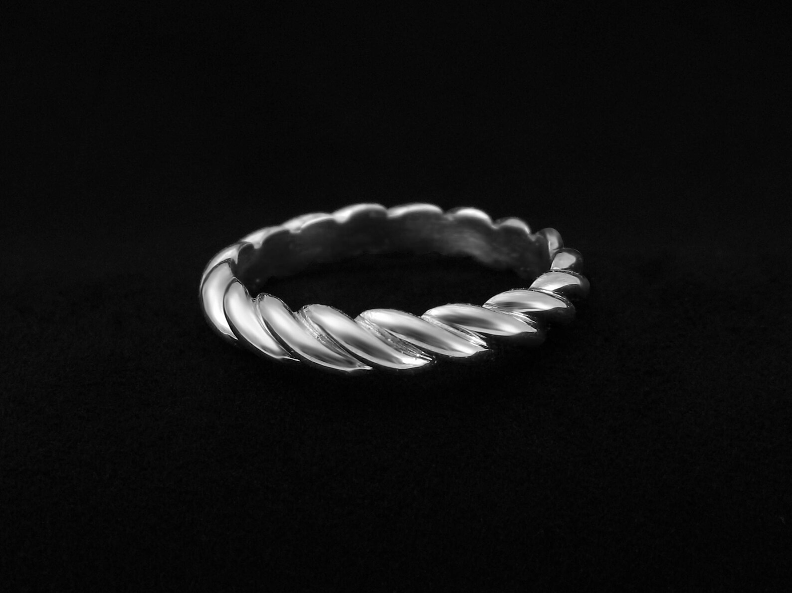 White Gold Wedding Ring Wedding Band Men's Wedding Ring Etsy