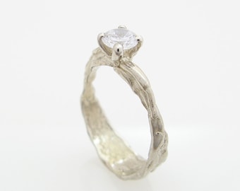 Anel de noivado de diamante, Anel de casamento de diamante, Anel de diamante feminino, Anel de noivado moderno, Anel de noivado exclusivo, Anel de promessa de diamante, 14k