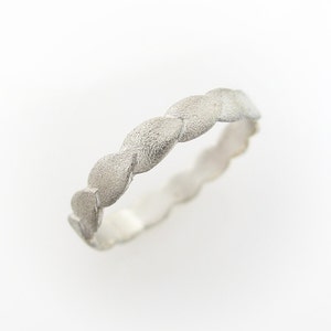 Silver wedding band, Wedding band, Silver ring, Wedding band Women, Unique silver ring, Thin silver ring, Wedding ring silver, Geek wedding