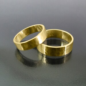 Couples wedding rings, Matching wedding rings, His & hers wedding bands, Wedding band set, Simple wedding bands, Modern wedding band,14k,18k