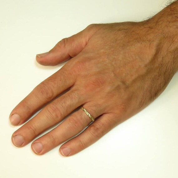 Thin male on sale wedding bands