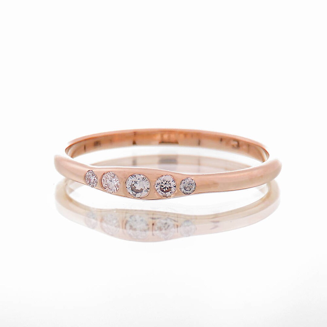 Delicate Diamond Ring, Stacked Diamond Ring, Diamond Wedding Band ...