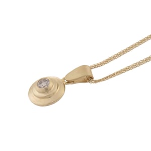 Diamond pendant, Bridal pendant, Anniversary gifts for women, Gold and diamond pendant, Dainty gold pendant, Solitaire pendant