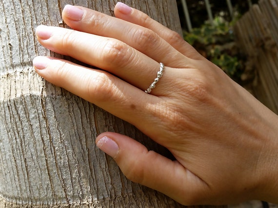 White Gold Wedding Band, Boho Wedding Ring, Wedding Abnd Women, Unique  Wedding Band, 18K Wedding Band, Dainty Wedding Band, Asymmetric,solid - Etsy