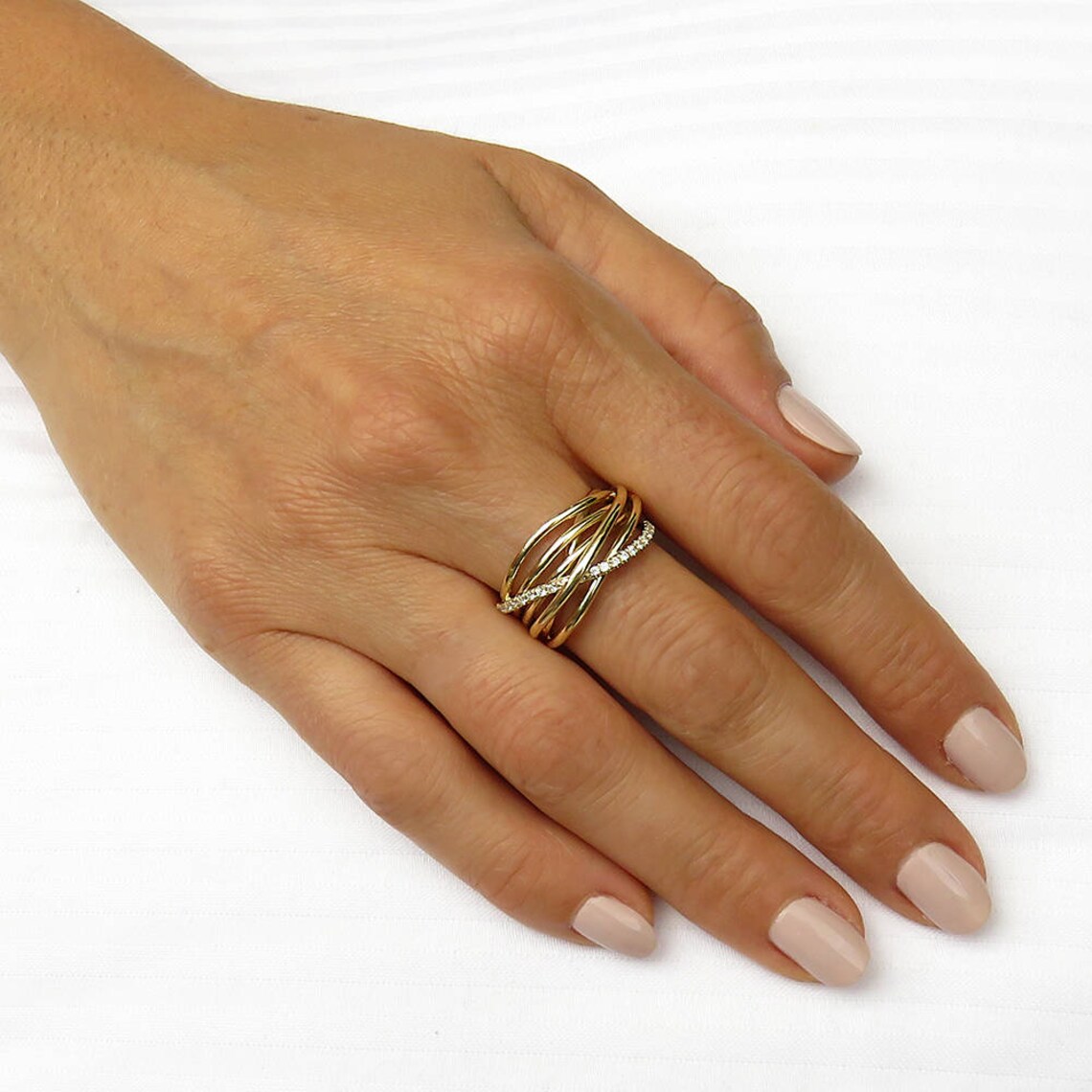 Anniversary ring Diamond engagement ring Unique anniversary Etsy