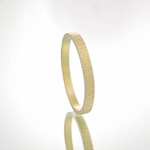 Wedding band, Yellow gold wedding band, Modern wedding ring, Hammered wedding ring, Man wedding ring, Woman wedding band, Thin wedding band