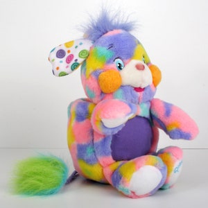 Popples Pixie Doodle, 12 Popple, Medium size vintage pink plush toy, original 2001 Lansay french Basic Popple 1 image 5