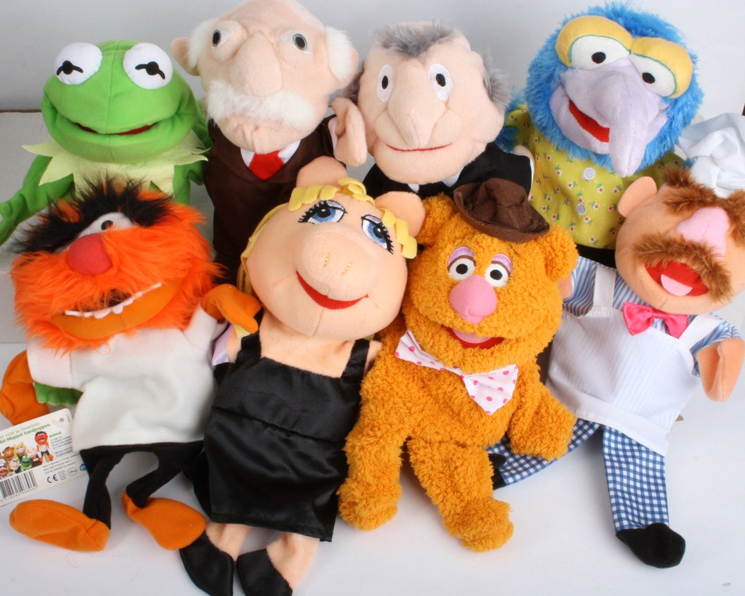 The Muppets Complete Set 8 Hand Puppets, Muppet Hand Puppet Show Dolls
