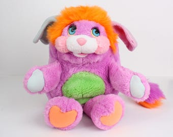 Peluche Popples 'Pretty Cool' Par Delplay - Vintage Rare Et Collector