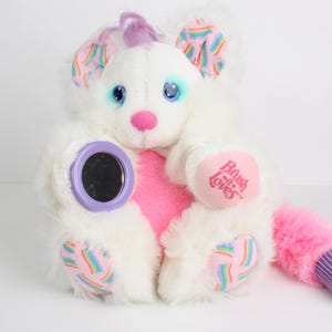 Brush a Loves ファンシートイ　ぬいぐるみ　ピンク　レトロ Brush a Loves White Pink, Bubble Love, 10