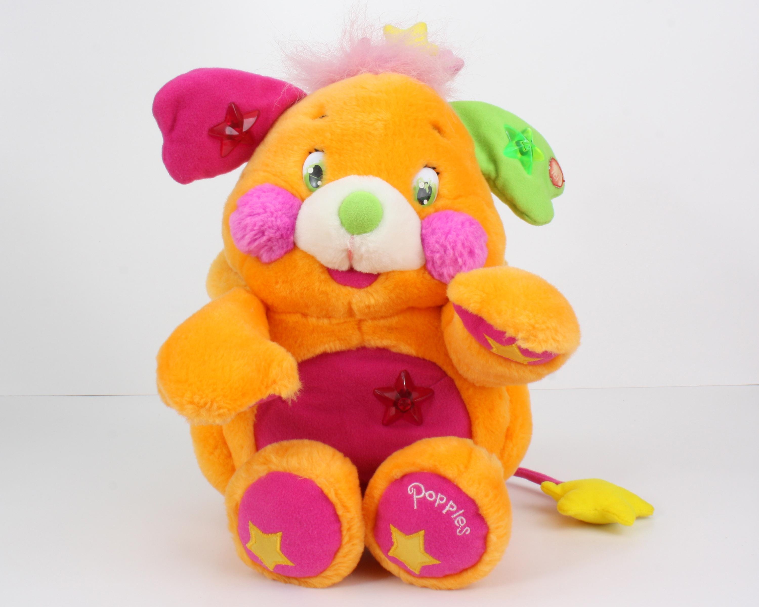Orange Glow 'N Charm Popples Pizazzy Jazzy, NOT Working 12.5